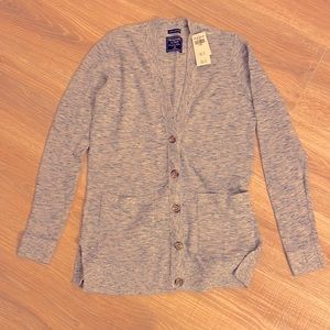 NWT blue pebble Abercrombie cardigan